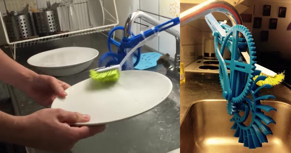 瑞典學生用3D列印設計出自動洗碗機