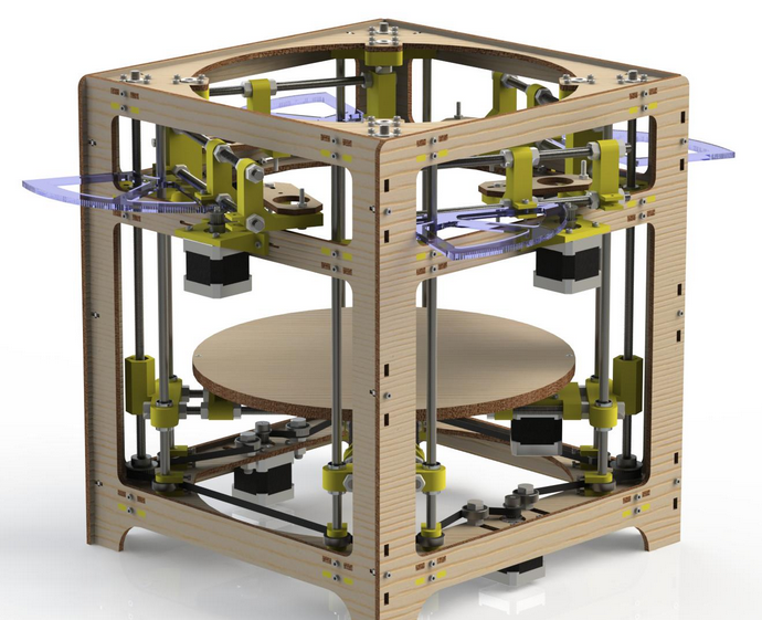 可雙頭獨立運作噴頭的3D列印機